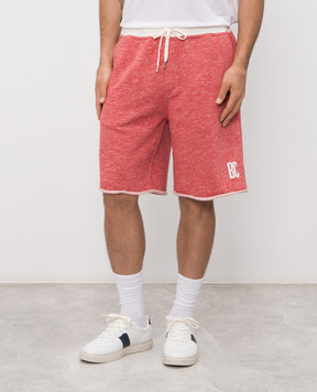 Brunello Cucinelli Красные шорты с принтом логотип монограммы MR8313375G