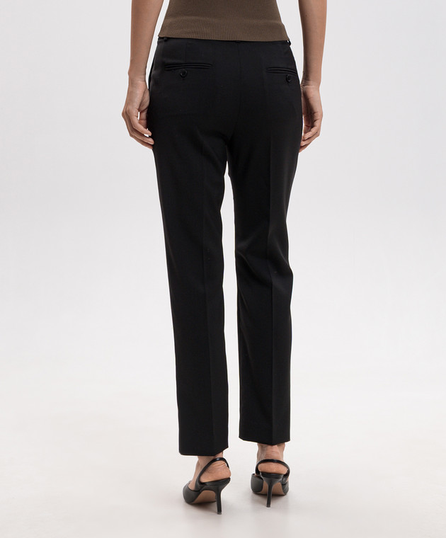 Max Mara Weekend Черные брюки CANON из шерсти WKDCANON изображение 4