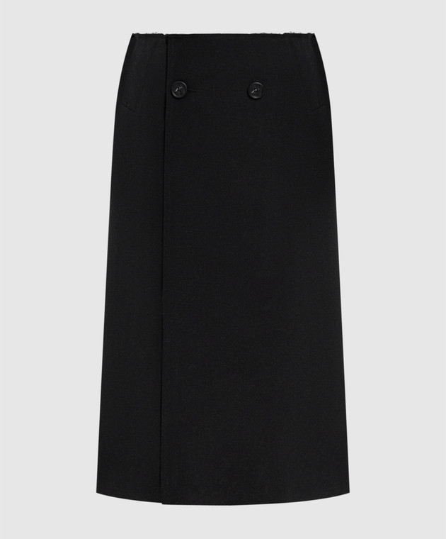 Maison Margiela MM6 Черная юбка с шерстью S52ME0035M35436