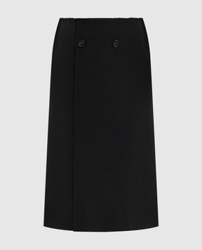 Maison Margiela MM6 Черная юбка с шерстью S52ME0035M35436