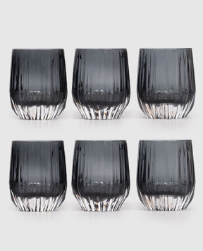 Vema Набір сірих кришталевих склянок DIAMOND 6 шт DOFDIAMOND