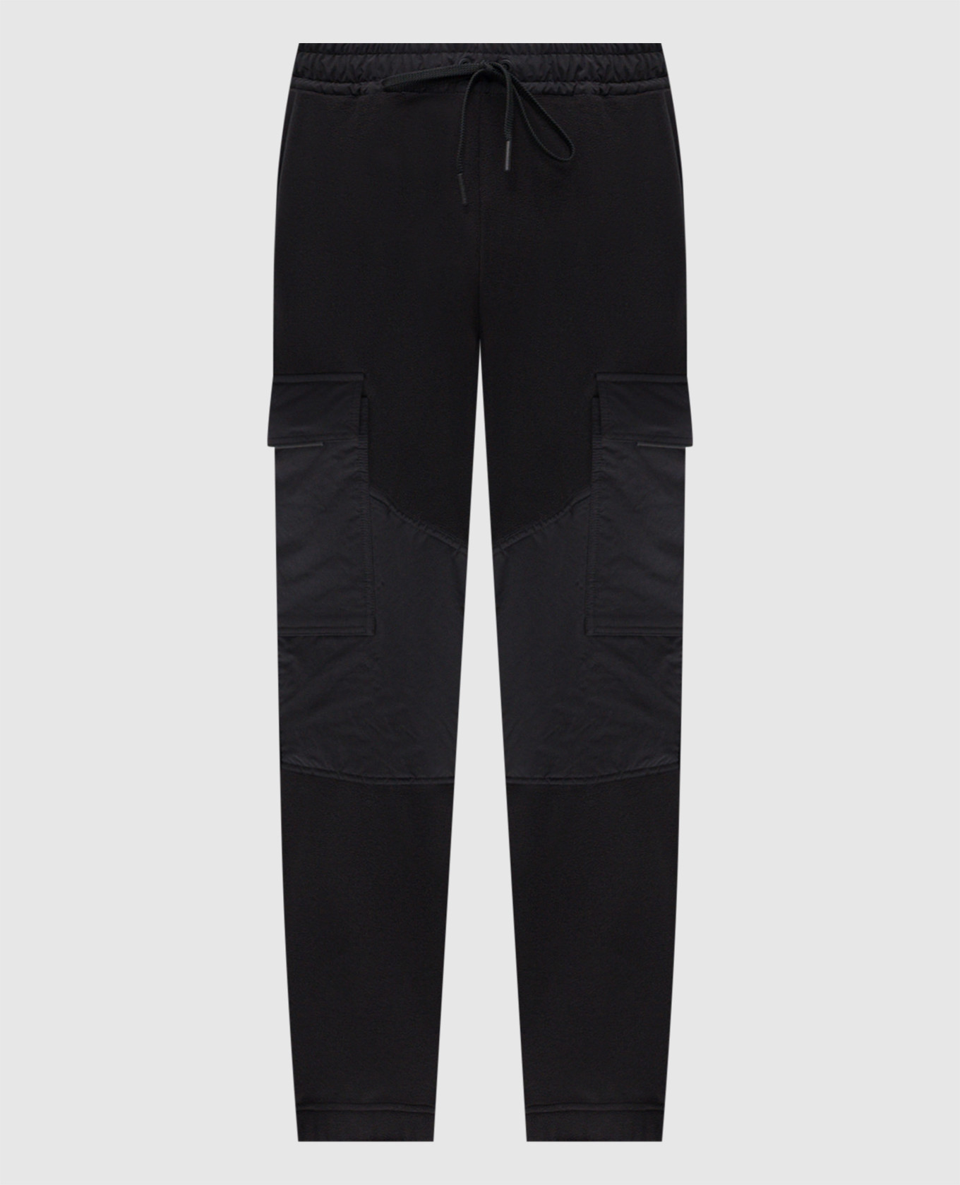 

Черные джогеры-карго с нашивкой эмблемы, Черный, Брюки джоггеры