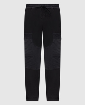 Moncler Grenoble Черные джогеры-карго с нашивкой эмблемы K20978H0000389AK8
