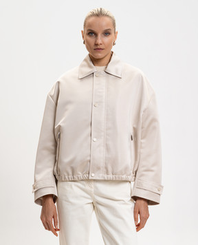 Max & Co Бежева куртка з логотипом MCOCIPPO