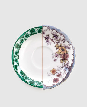 SELETTI Біла порцелянова чашка для чаю Isidora з блюдцем 09745
