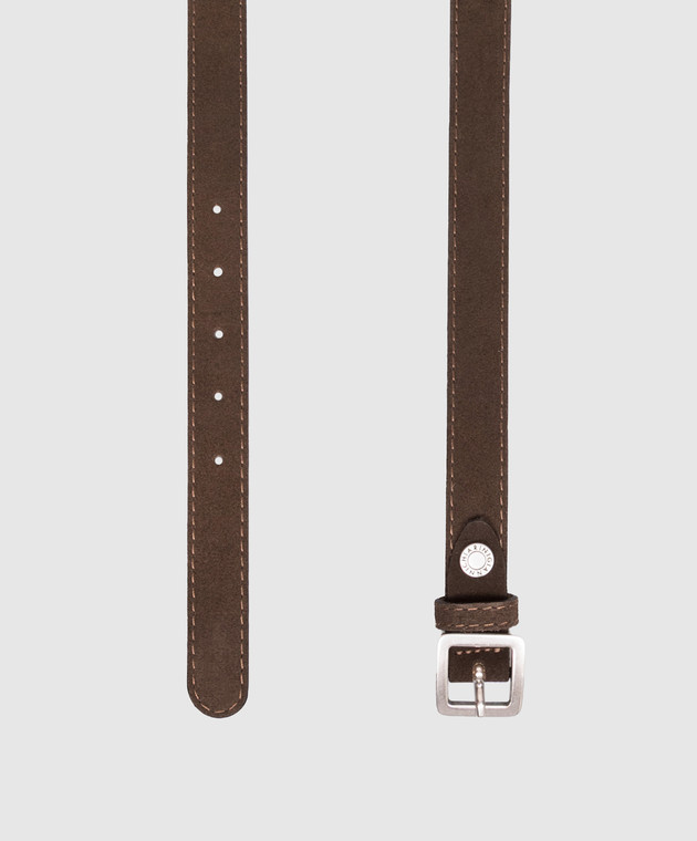 Gianni Chiarini Коричневый замшевый ремень CNK00971CM изображение 3