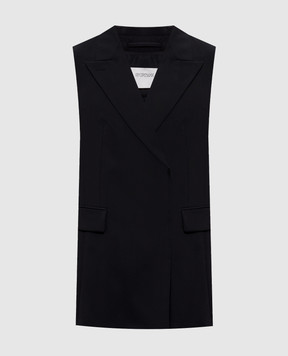 Max Mara Sportmax Черный жилет ALBERO с шерстью SPXALBERO