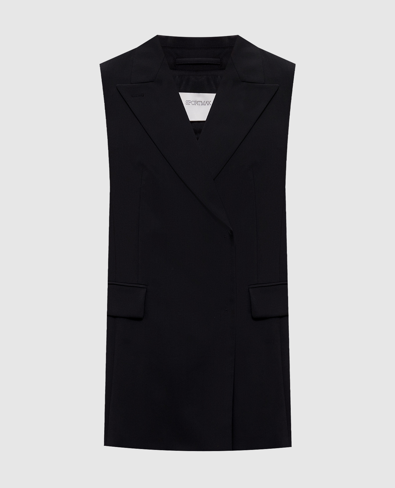 

Черный жилет ALBERO с шерстью, Костюмные