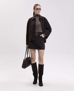 Max Mara Коричневий светр NOCINO з вовни яка SMMNOCINO