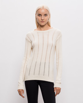 Ann Demeulemeester Джемпер Nese кольору айворі з кашеміром B0014316KN085