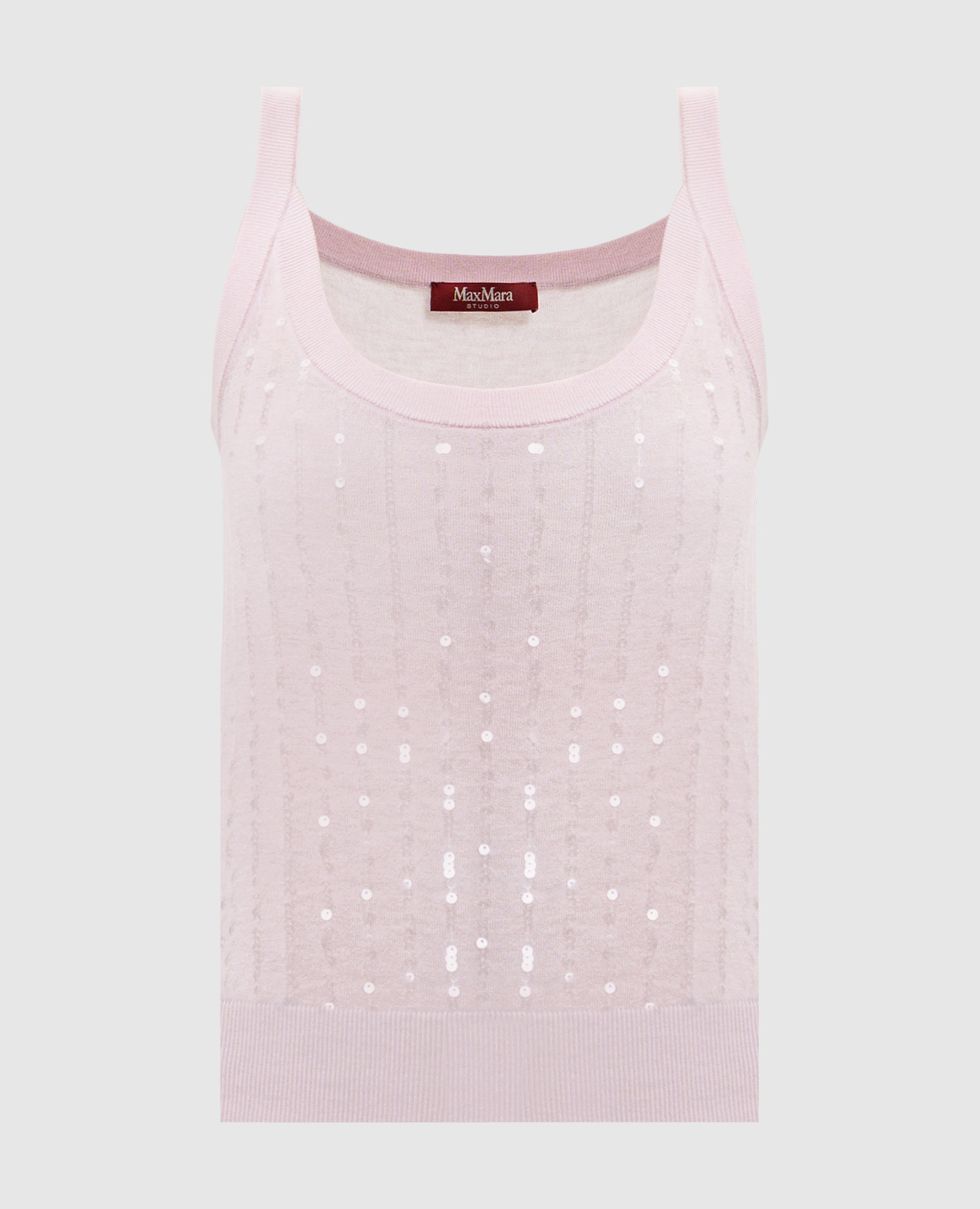 

Розовый топ COSETTA из шелка и шерсти, Топы