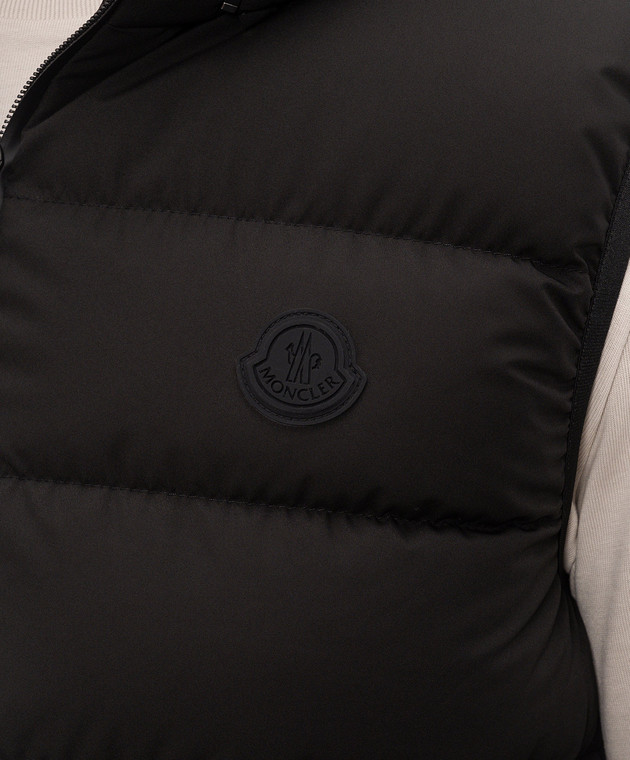 Moncler Черный пуховый жилет Arinella L20911A00092599KJ изображение 5