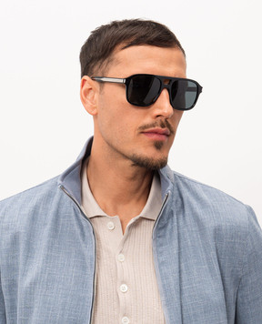 Saint Laurent Чорні сонцезахисні окуляри-авіатори 881 862875Y9967