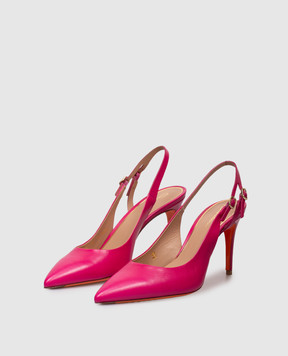 Santoni Рожеві шкіряні слінгбеки WDID71269HI2NSZA