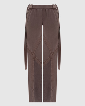 The Attico Коричневі спортивні штани 260WCP00292JJF006AA