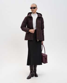 Moncler Бордовый пуховик Estom K20931A00172597YW