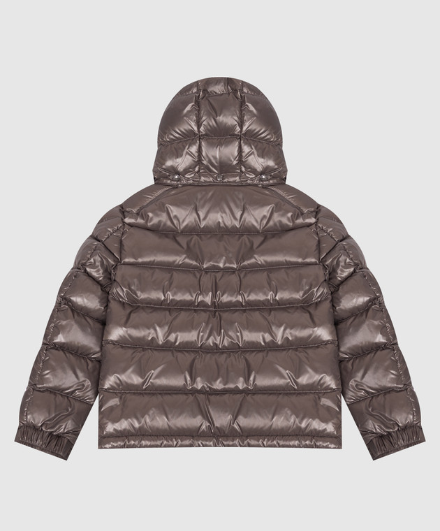 Moncler ENFANT Детский серый пуховик Maya L29541A1252068950 изображение 2