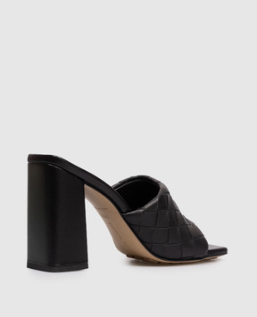 Bottega Veneta Чорні шкіряні мюлі Parco 855947V2ED0