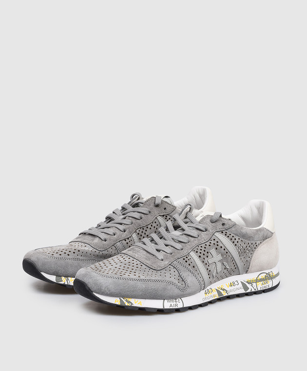 Premiata Сірі замшеві кросівки ERIC ERIC зображення 2