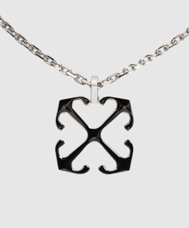 Off-White цепочка с эмблемой OMOB157C99MET001 изображение 3