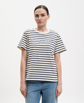 Max Mara Weekend Футболка кольору айворі BORA в смужку WKDBORA