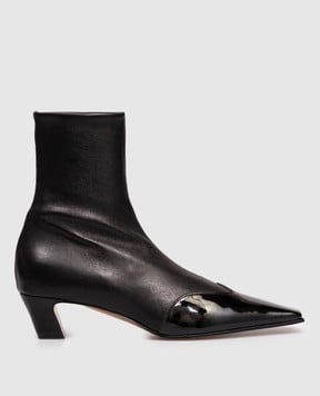 Khaite Черные кожаные ботильоны Nevada F1068971