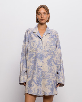 Off-White Платье-рубашка Roxy City Nature с льном 2FU00547T