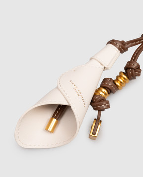 Gianni Chiarini Білий брелок для сумки Calla у вигляді квітки PCCALLA03