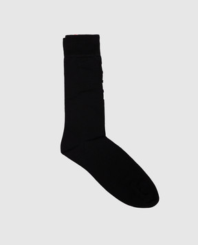 Thom Browne Черные носки с брендовыми полосками MAS023B01690