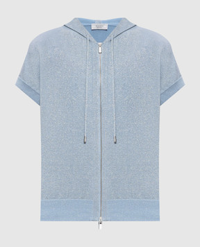 Peserico Блакитний жилет з люрексом A99056F149173H