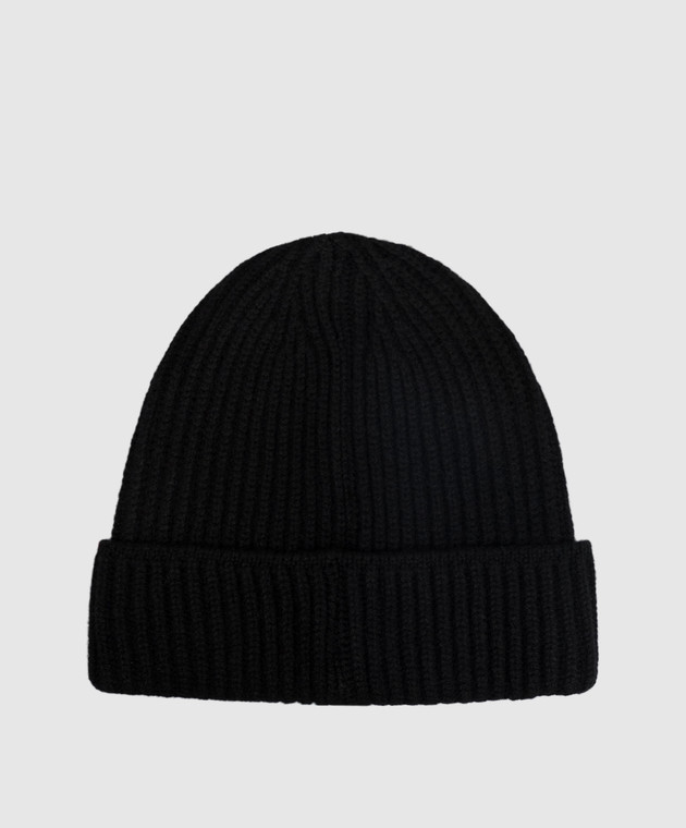 Doriani Cashmere Черная шапка из кашемира 142B10 изображение 3