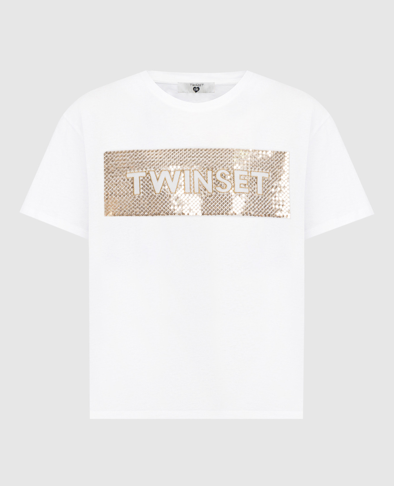 

Белая футболка с пайетками, Белый, Футболки