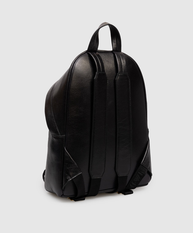 Off-White Чорний шкіряний рюкзак Quilting OWNB002F25LEA001 зображення 3