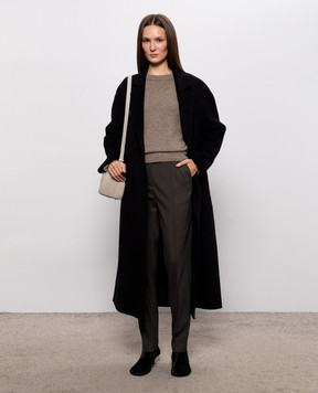 Loulou de Saison Коричневий светр TRISTAN LOD з вовни TRISTANLDS