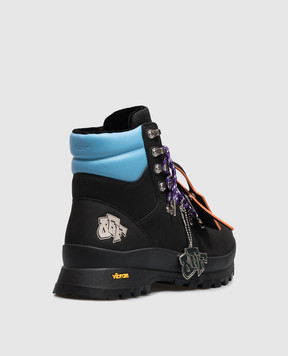 Off-White Черные ботинки Hiking с нубуком OF05929001