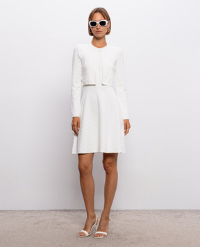 Herve Leger Белый кардиган Ellis 46DZZ6575972