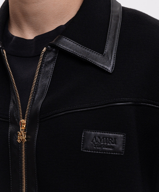 AMIRI Черная куртка из шерсти AM426KN025 изображение 5