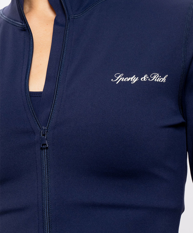 Sporty & Rich Синя спортивна куртка Freya TO01885326BL106 зображення 5