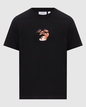 Off-White Чорна футболка з принтом Narciso Poster 44MAA16MF26J00J