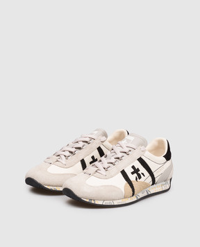 Premiata Белые кожаные кроссовки Jackyx JACKYX25