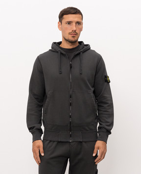 Stone Island Серая спортивная куртка с логотипом патча L2S156100061S0051