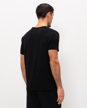 Trussardi Чорна футболка з принтом логотипа G0548000118NMTS09J03