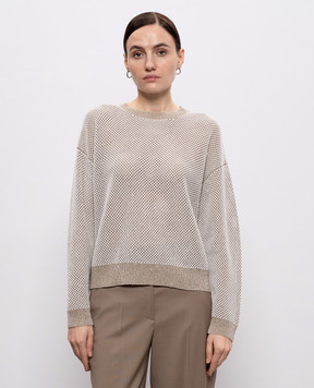 Peserico Ажурный джемпер с пайетками A99030F129234R