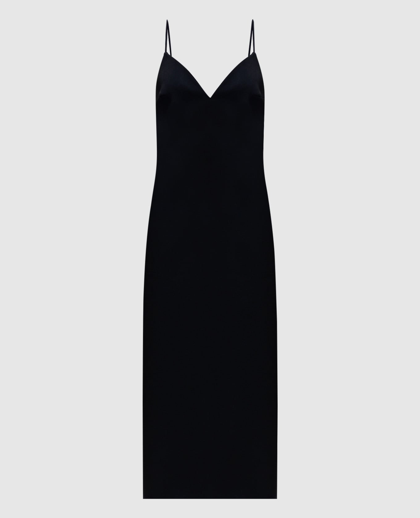 Черное платье с логотипом