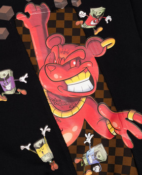 Sprayground Дитячий чорний світшот Get Out Bear SPY1425EBLK