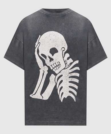 Серая футболка Skull