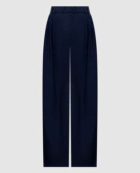 Brunello Cucinelli Синие брюки с цепочкой мониль ML140P9225