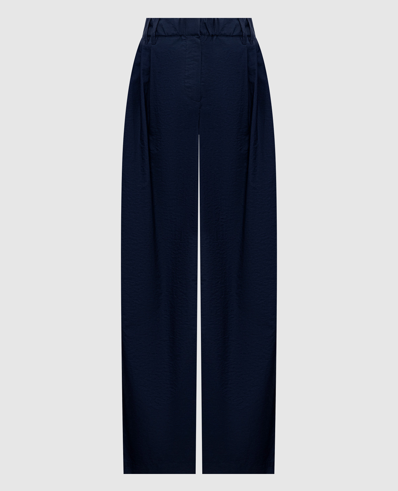 

Синие брюки с цепочкой мониль, Синий, Прямые брюки