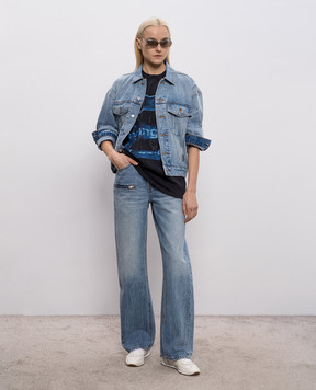 Alexander Wang Блакитна джинсова куртка 4DC2262102