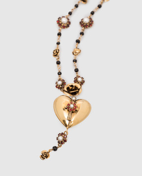 CelesteG Золотое ожерелье с подвеской в форме сердца 462